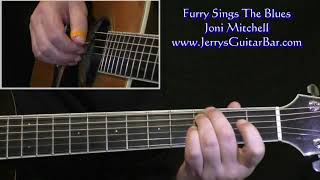 Joni Mitchell Furry Sings The Blues Intro Guitar Lesson