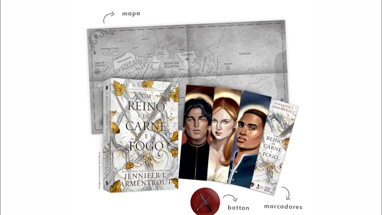#44 - UNBOXING - Um Reino de Carne e Fogo - Vol. 2 Sangue e Cinzas - Jennifer L. Armentrout