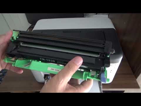Replacing the toner cartridge Brother HL-1210WE  HL-1222WE HL-1110E HL-1112E HL-1210W HL-1212WE