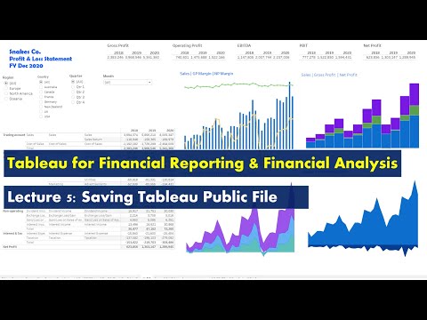 Tableau for Financial Reporting Financial Analysis Course Introduction