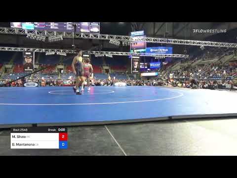 132 Lbs Semifinal - Maddox Shaw, Pennsylvania Vs Brock Mantanona, California 7be3