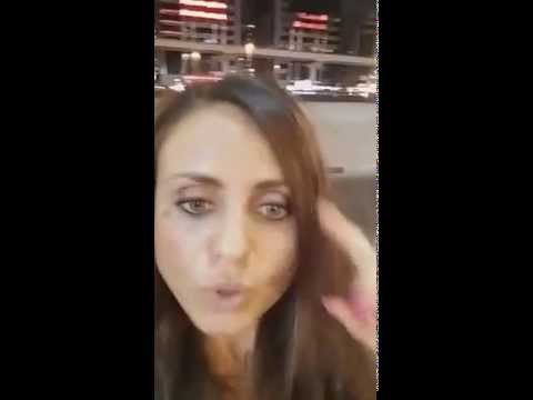 Silvia Bianco - Walking in Sheikh Zayed Road in Dubai LIVE ON PERISCOPE - September 2015
