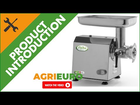 FAMA TI12 Electric Meat Mincer - Body and Grinding Unit in Stainless Steel - Poduct introduction