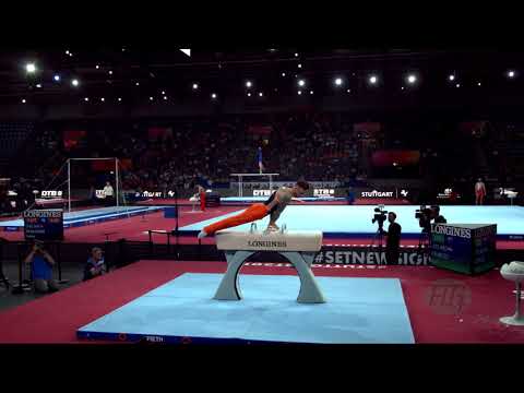 DEURLOO Bart (NED) - 2019 Artistic Worlds, Stuttgart (GER) - Qualifications Pommel Horse