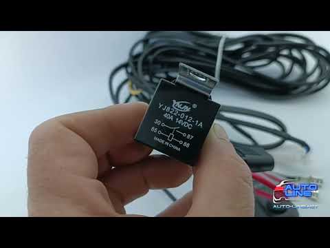 Проводка для LED-фар с реле, кнопкой и предохранителем, проводка для фар рабочего света с реле - W02 - Cyclone - фото 1 - id-p1547233192