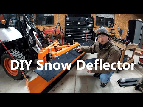 DIY Snow Plow Rubber Deflector How To Add - Skid Steer Truck or Tactor