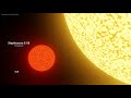 Biggest Star vs Quasi-star Size Comparison | 3d Animation comparison 4k (60 fps)