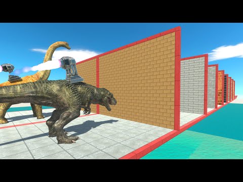Boss Race - Run Through 8 Blocks with Jet Engines - Animal Revolt Battle Simulator