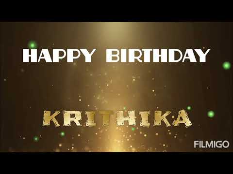 HAPPY BIRTHDAY / KRITHIKA / HBD VIDEO TITLE CARD
