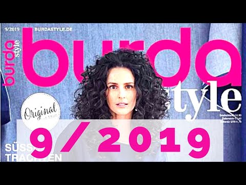 Burda 09/2019 Magazine Browsethrough + Line Drawings