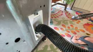 How to disconnect the drain hose from washing machine