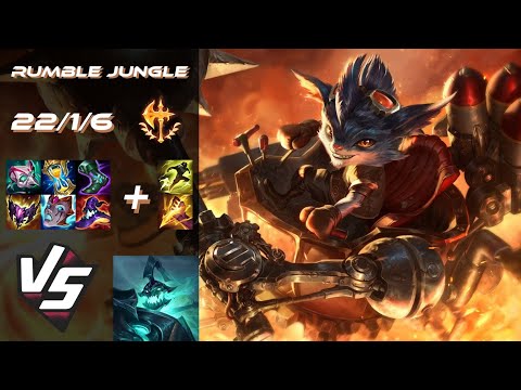 JUNGLE Rumble vs Hecarim - NA Grandmaster Patch 25.18