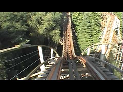Pegasus Roller Coaster POV Front Seat Onride Woodie Efteling Netherlands