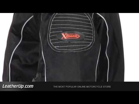 CF5000 Xelement Men's Black Mesh Armored Jacket at LeatherUp.com