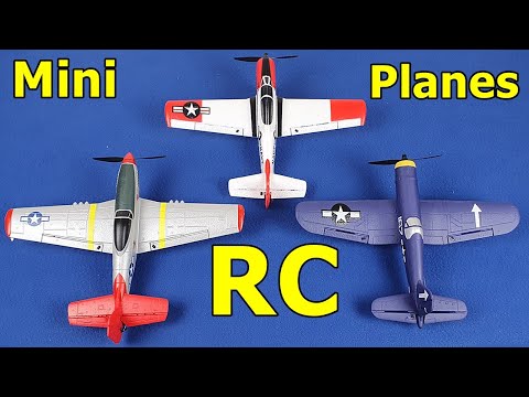 Mini Planes RC Trojan T-28 Mustang P-51 Corsair F4U 6-Axis Stabilized Aerobatic Trainer RTF