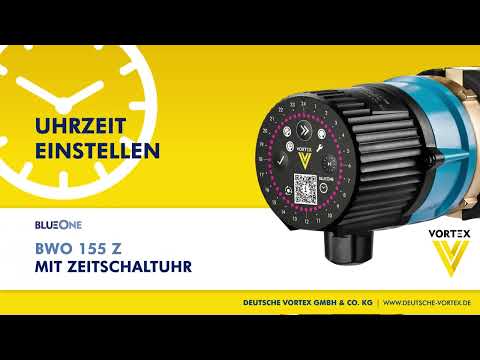 Vortex BWO 155 Z - Einstellen der Uhrzeit ab 2023