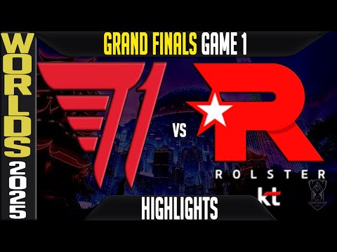 T1 vs KT Highlights Game 1 | GRAND FINAL Worlds 2025 | T1 vs KT Rolster G1