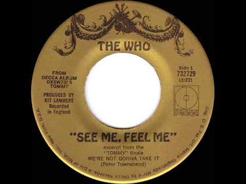 1970 HITS ARCHIVE: See Me, Feel Me - The Who (stereo 45)