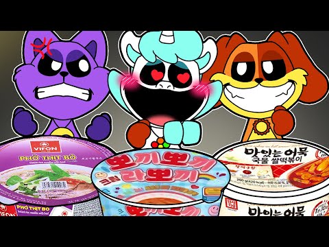 Convenience Store MUKBANG CATNAP vs CRAFTYCORN vs DOGDAY | POPPY PLAYTIME CHAPTER 3 Animation | ASMR