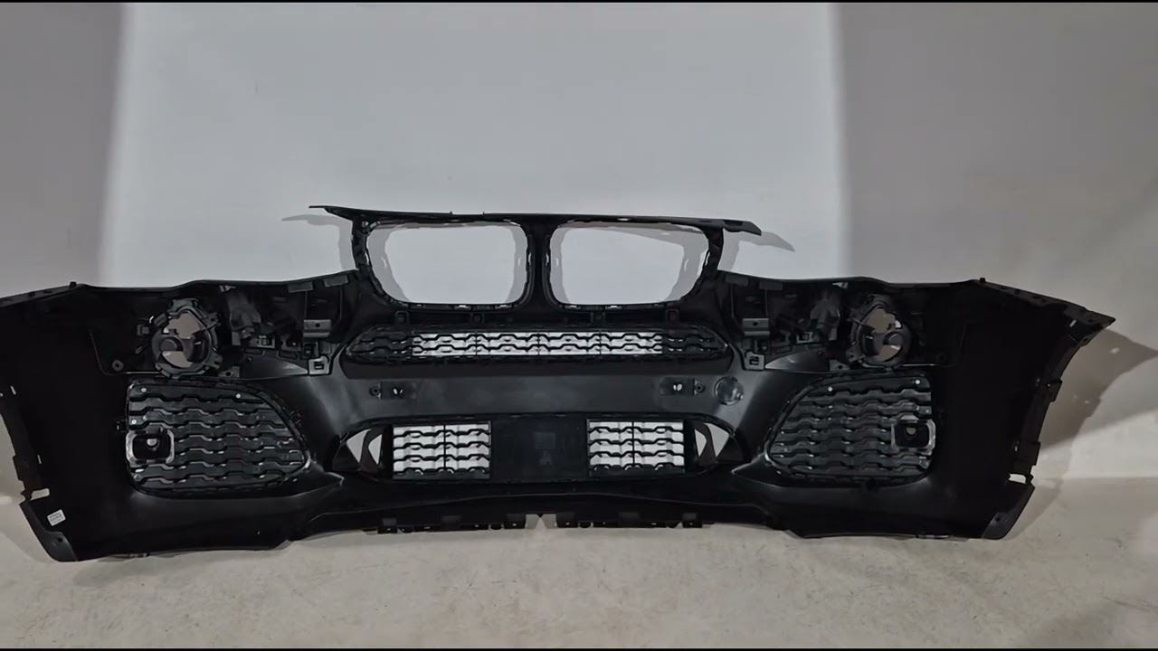 BMW X3 F25 2011-2018 гг. Передний бампер M-Sport (2014-2018) Video 1