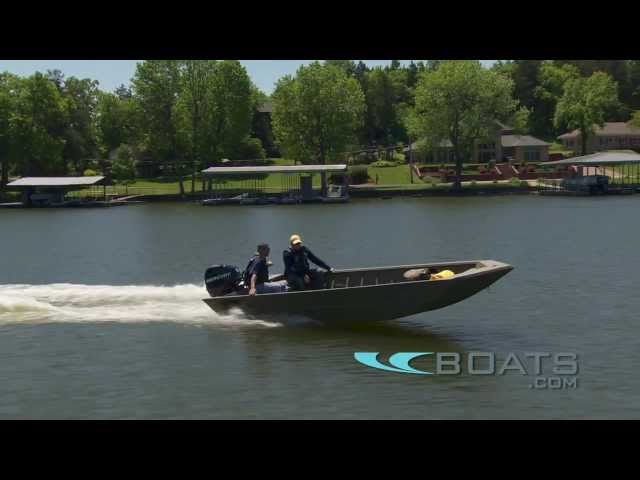 2012 Frontier Jon - Mod-V Hunting & Fishing Boat - Boats.com Model Review - Lowe Boats Video