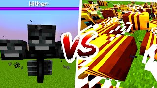 100 bees vs 1 wither