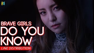 Brave Girls - Do You Know line distribution (LIVE)