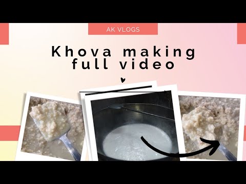 how to make khova|| making video || white khova making video #Akvlogs #makingkhova #khovasweet