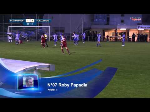 20ème journée : FC Champvent - FC Ecublens / Saison 2013-2014 - Les buts