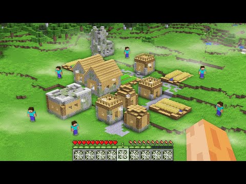 What is this Scary HEROBRINE Village in My Minecraft World ??? New Secret Village Generation !!!