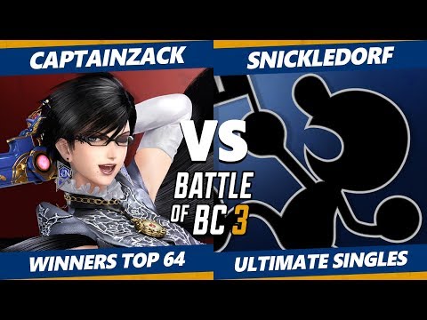 Smash Ultimate Tournament - CaptainZack (Bayonetta, Daisy) Vs. Snickledorf (G&W) BoBC3 SSBU Top 64