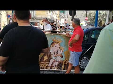 Inalberamento Quadro Madonna del Carmine in Piazza Aubry