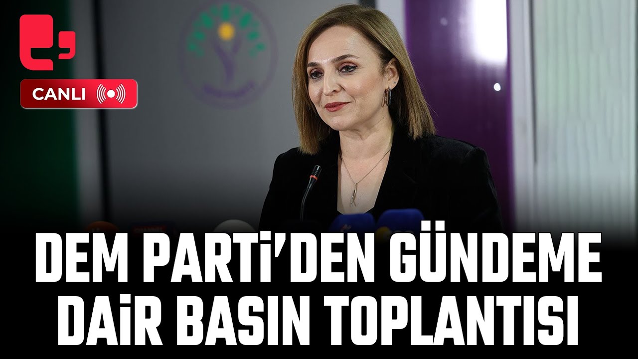 DEM Parti'den kayyımlar ve gündeme dair basın toplantısı | Ayşegül Doğan konuşuyor