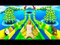 SHINCHAN AND FRANKLIN FOUND MULTI RING PIPES WATER SLIDE PRIZE CHALLENGE IN GTA 5