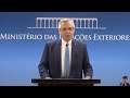 Declaraciones tras el encuentro con el presidente de Brasil, Luiz Inácio Lula da Silva.