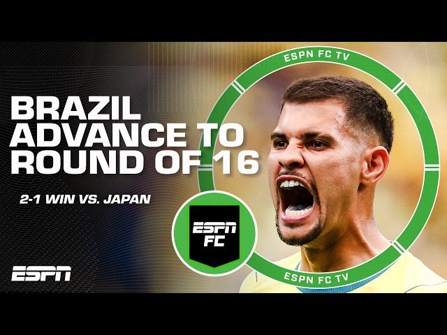 Bruno Guimarães assists Brazil's winning goal vs. Japan to advance to Round of 16 🔥 | ESPN FC