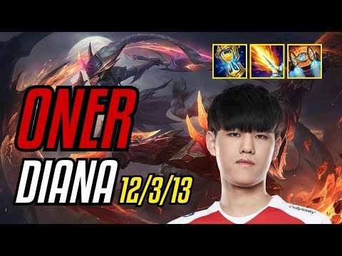 ONER - DIANA vs RUMBLE JUNGLE - KR MASTER - PATCH 11.8