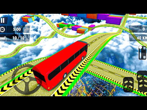 impossible bus stunt games - Ramp Bus Stunt Free Extreme Bus Racing Game - Android Gameplay
