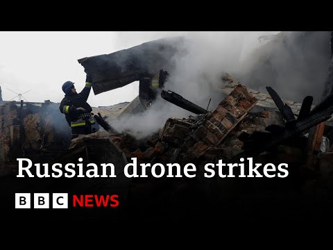 Video | Ukraine's President Zelensky condemns Russia's 'inhumane' Christmas Day attack | BBC News