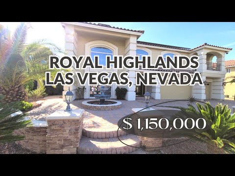 Vegas Luxury - $1,150,000 Home in Guard Gated - Royal Highlands with Theatre Room on 1/4 Acre!