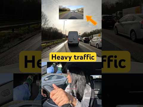 Switching lanes in HEAVY TRAFFIC #driving #car #van #learn #howto #drive #london #fyp #road #lesson