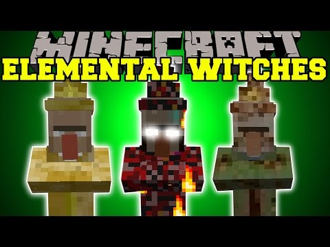 Minecraft: ELEMENTAL WITCHES MOD (TORNADOES, METEORS, & MORE INSANE ABILITIES!)!) Mod Showcase