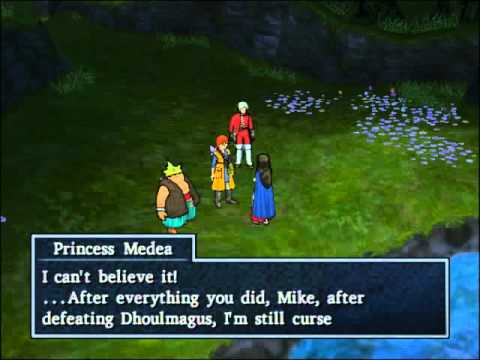 105 Dragon Quest 8 Cut-scene - Visiting Medea at the Spring After Jessica Disappears