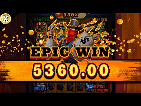 Sticky Bandits Thunder Rail 🤩 Super Epic Big Win! 🤩 NEW Online Slot - Quickspin - All Features