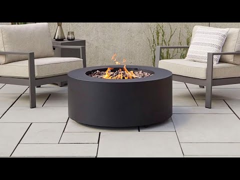 Lakeview Elysian 36 Inch Rectangular Gas Fire Table Video