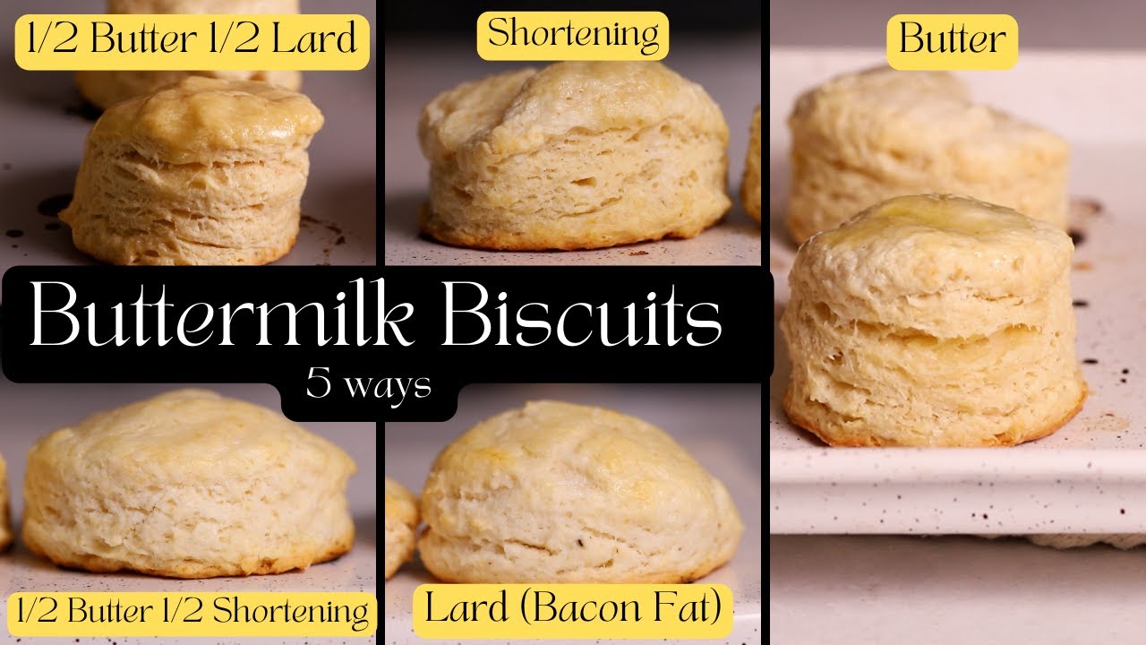 Best Buttermilk Biscuit Recipe | Butter, Shortening, Lard, or combo