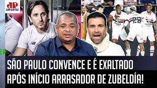 ‘É impressionante! Tem que se render ao Zubeldía! O São Paulo tá convencendo, não é covarde e…’