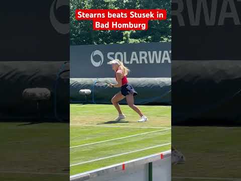 Peyton Stearns beats Julia Stusek 6-2 7-5 in Bad Homburg #wta #tennisplayer #sports