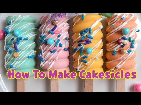 How To Make #Cakesicles Tutorial (coating method) #cakepop