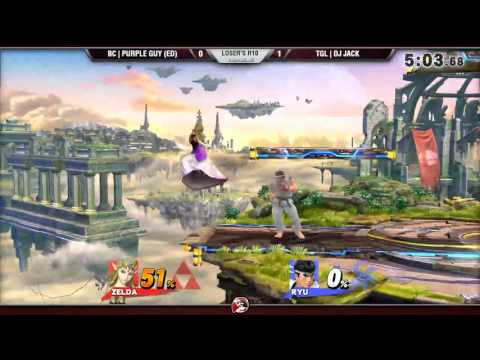 VS Weekly 6/2/16 - Losers Qtrs - Purple Guy (Zelda) vs. DJ Jack (Ryu) - Smash 4